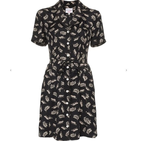 HVN Maria belted mini dress